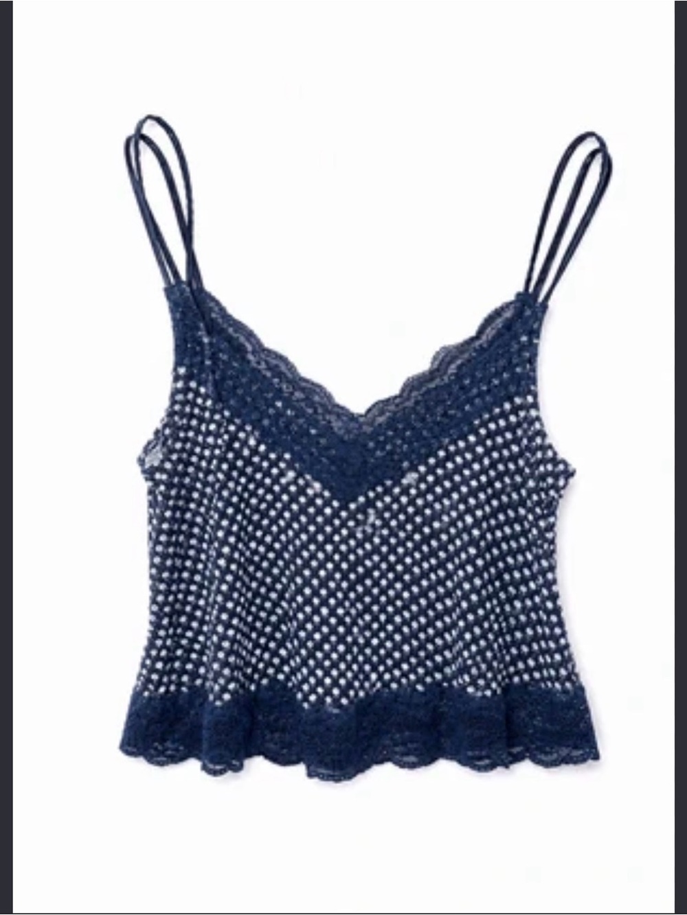 Abercrombie & Fitch Sleepwear Polka Dot Lace Cami Tank Top Size S